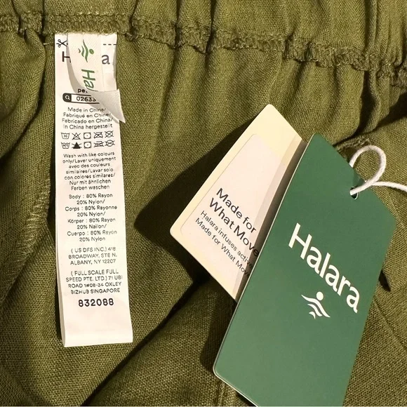 NWT Halara High Waisted Wide Leg Flowy Palazzo Casual Linen-Feel Pants - Picture 9 of 11